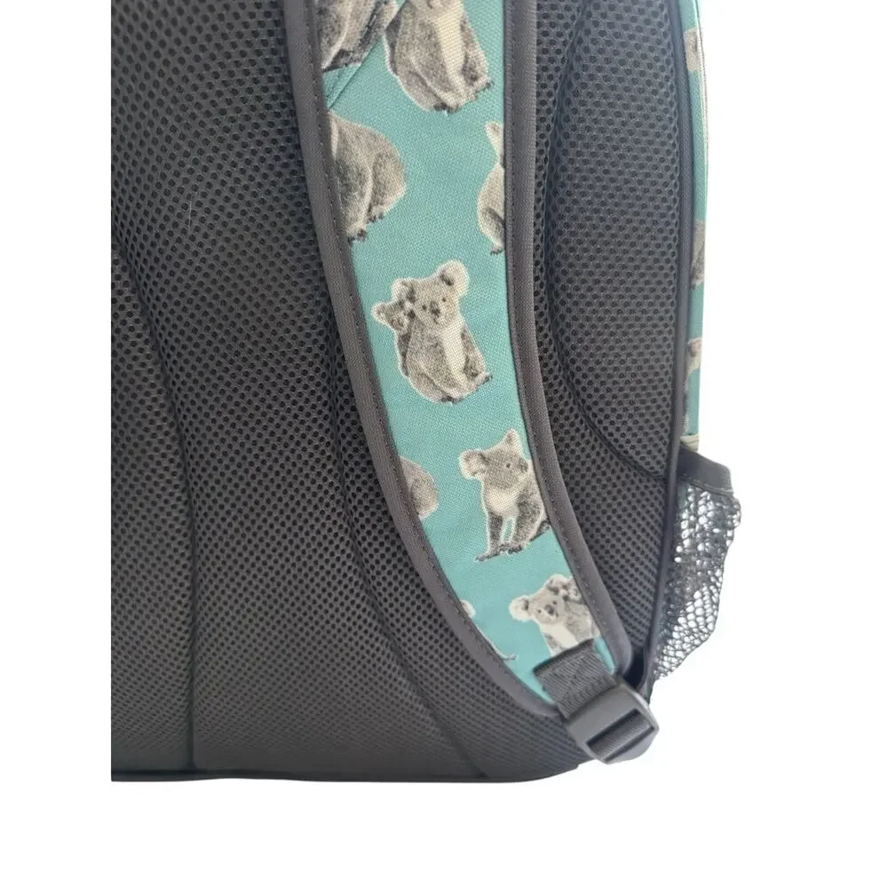 Pottery Barn Teen Gear Up Backpack Koala Bear Teal Pool School Bag Laptop Bungee